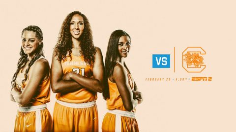 Tennessee Women's Basketball plays South Carolina at home Sunday. Tip off is at 3:02pm CT. (Tennessee Athletics)