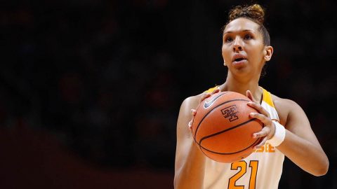 Tennessee Women's Basketball center Mercedes Russell had 16 points and 12 rebounds in victory over South Carolina, Sunday. (Tennessee Athletics)