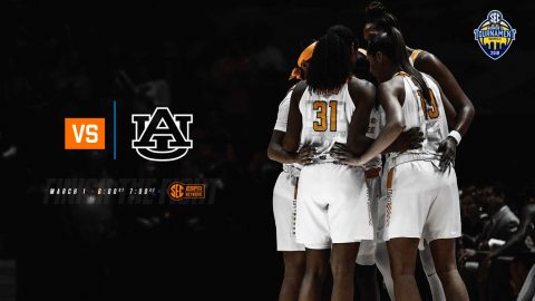 Tennessee Women's Basketball plays Auburn at Bridgestone Area in SEC Tournament action, Thursday. (Tennessee Athletics)