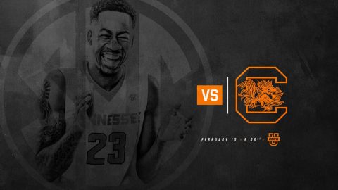 Tennessee Men's Basketball plays South Carolina Tuesday night at Thompson-Boling Arena. Tip off is at 8:00pm CT. (Tennessee Athletics)