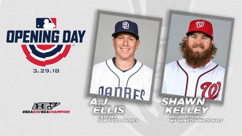 APSU Baseball alumni A.J. Ellis and Shawn Kelley are on Major League Baseball Opening Day Rosters. (APSU Sports Information)