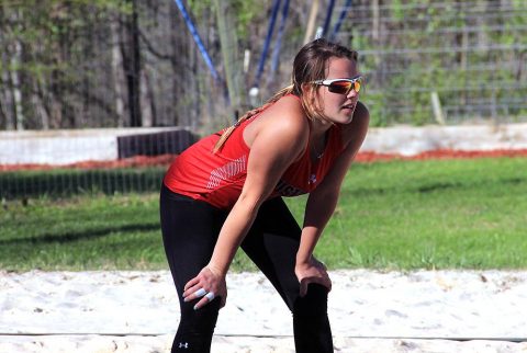 Austin Peay Beach Volleyball unable to get on track against Spring Hill, Sunday. (APSU Sports Information)