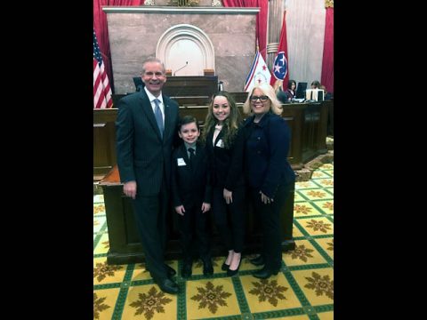 (L to R) State Representative Joe Pitts, Dillion Reuben Rich, Lillie Marie Rich and Melinda Kelly-Major.