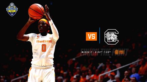 Tennessee Women's Basketball takes on South Carolina in the OVC Tournament Friday at Bridgestone Arena. (Tennessee Athletics)