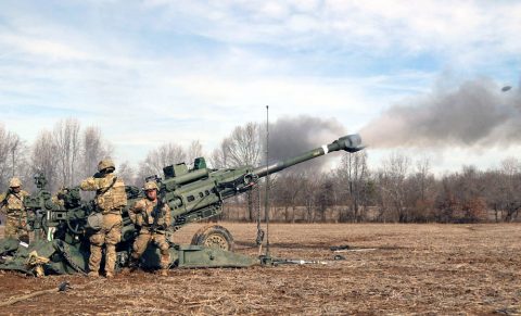 Artillerymen from C Battery, 3rd Battalion, 320th Field Artillery Regiment, 101st Airborne Division Artillery Brigade, 101st Airborne Division (Air Assault), conduct a platoon-level external evaluation live-fire, Jan. 31, 2018, at a Fort Campbell, Kentucky, training area. This training is conducted twice a year and is part of progressive training evaluations which begin with individual testing, and continues through battalion-level. (Sgt. Sharifa Newton, 40th Public Affairs Detachment) Artillerymen from C Battery, 3rd Battalion, 320th Field Artillery Regiment, 101st Airborne Division Artillery Brigade, 101st Airborne Division (Air Assault), conduct a platoon-level external evaluation live-fire, Jan. 31, 2018, at a Fort Campbell, Kentucky, training area. This training is conducted twice a year and is part of progressive training evaluations which begin with individual testing, and continues through battalion-level. (Sgt. Sharifa Newton, 40th Public Affairs Detachment)