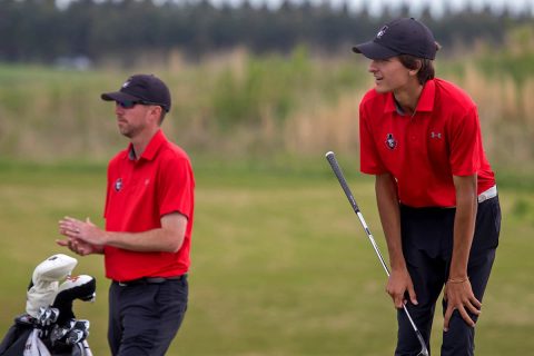 Austin Peay Men's Golf had to deal with bad weather in round one of the OVC Tournament, Monday. (APSU Sports Information)