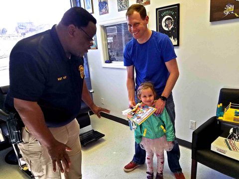 Clarksville Police Sgt J.W Hunt at Chat and Cut.