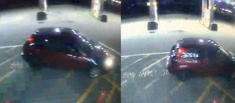 Photos of the robbery suspects car.