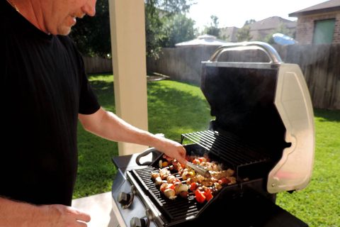 Among people who routinely eat meat, chicken and fish, those who grill, broil or roast these foods at high temperatures may be more likely to develop high blood pressure. (American Heart Association) Among people who routinely eat meat, chicken and fish, those who grill, broil or roast these foods at high temperatures may be more likely to develop high blood pressure. (American Heart Association)
