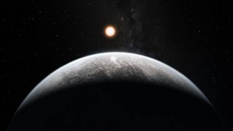 This rocky super-Earth is an illustration of the type of planets future telescopes, like TESS and James Webb, hope to find outside our solar system. (ESO/M. Kornmesser)