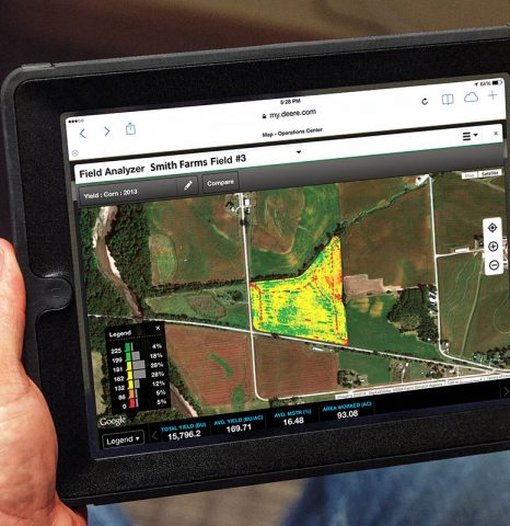 For more than a decade, John Deere’s StarFire GPS receivers used NASA’s global network of ground stations and the JPL software, which the company licensed, to enable self-guided tractors. Among other benefits, accurate GPS helps farmers manage their fields, for example enabling more accurate observations and crop mapping. (John Deere)