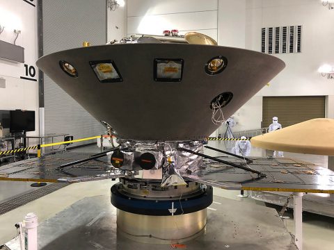 NASA's InSight to Mars undergoes final preparations at Vandenberg Air Force Base, CA, ahead of its May 5th launch date. (NASA/JPL-Caltech)