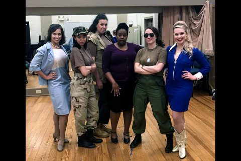 Sara Fetgatter, Zoe Abuyuan, Jackie Ostick, Jamila Hunter, Emily Rourke and Quinn Tierney Vaira star in Shirley Lauro's "A Piece of my Heart" at the Roxy Regional Theatre, April 13th-April 28th.