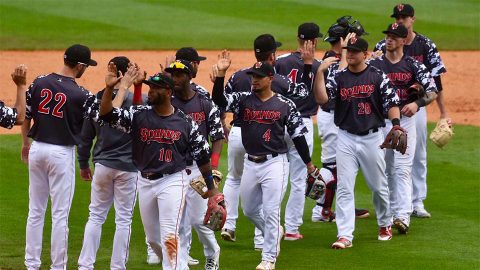 Nashville Sounds Second Baseman Franklin Barreto Belts a Pair of Home Runs and Knocks in Five, Sunday. (Nashville Sounds)