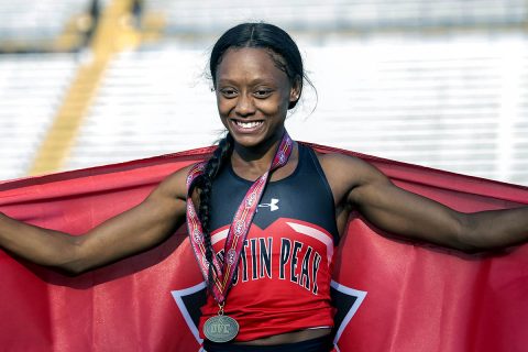 Austin Peay Track and Field sophomore Tymeitha Tolbert. (APSU Sports Information)