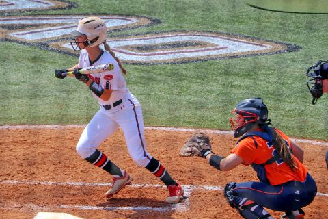 Austin Peay Softball's Natalie Shilling had one base hit and stole two bases in loss to Jacksonville State Thursday afternoon. (APSU Sports Information)