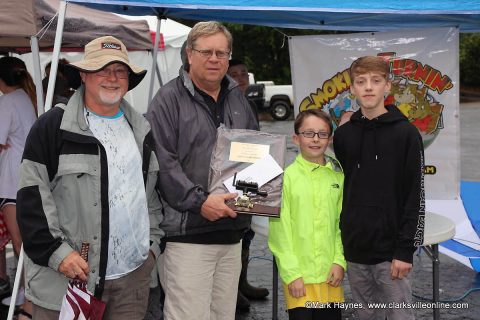 (L to R) Bubba Burchett and Ricky Thomas with RT-Que won Grand Champion at Hilltop Supermarket's 3rd annual Dwayne Byard Memorial BBQ Cook Off, Saturday.