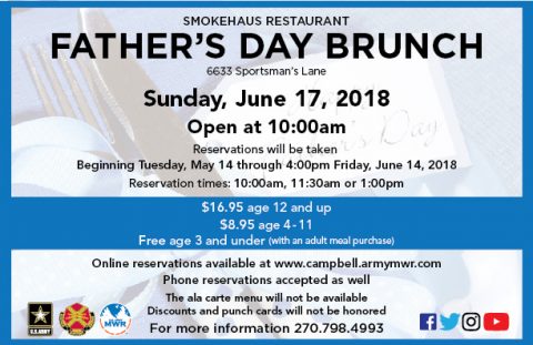 Have Father’s Day Brunch at Smokehaus Restaurant