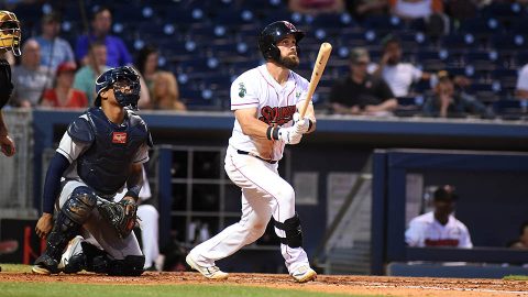 Nashville outfielder Nick Martini hits three run homer to give Sounds 7-5 win over El Paso Chihuahuas. (Nashville Sounds)