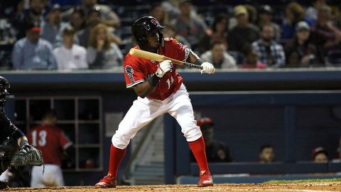 Nashville Sounds' Jorge Mateo and Ramon Laureano each collect four hits to lead 15-hit attack. (Nashville Sounds)