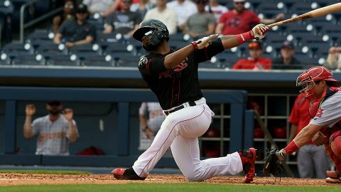 Nashville's Anthony Garcia homers twice but Sounds drops series opener. (Nashville Sounds)