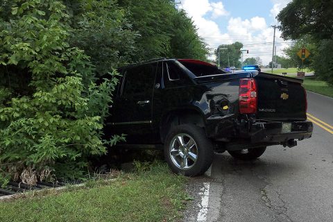 Chevrolet Avalanche was rammed off the road by a Chevrolet Camaro driven by Palikna Tosie.