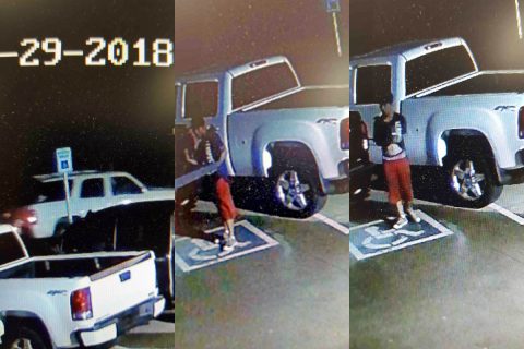 Clarksville Police are trying to identify suspects in theft of a tailgate.