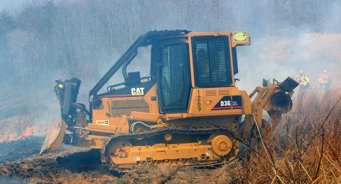 New Cat Dozer on Rx Burn in D-4