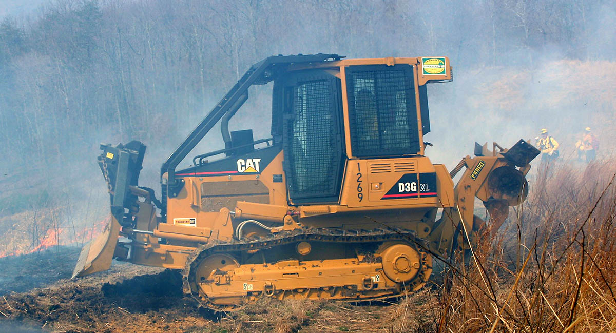 New Cat Dozer on Rx Burn in D4 Clarksville Online Clarksville News