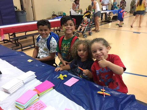 Operation Homefront annual Back-to-School Brigade hands out school supplies at Fort Campbell.