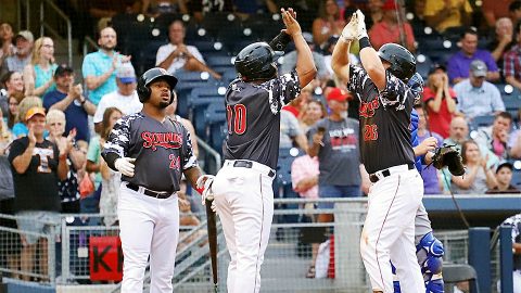 Sheldon Neuse Knocks in Four Runs for Nashville Sounds. (Nashville Sounds)