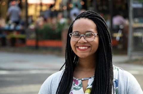 Austin Peay State University psychology major and Memphis native Loren Carmichael is spending her summer working with the Peace Corps’ Counseling and Outreach Unit, which provides phone consultation to volunteers struggling with emotional health. (The Washington Center)