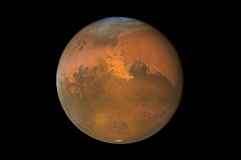 Mars is the fourth planet from the sun. (NASA)