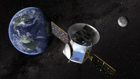 An artist’s illustration of the Transiting Exoplanet Survey Satellite. (NASA's Goddard Space Flight Center)
