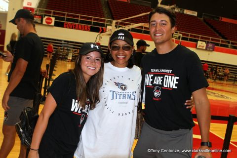 APSU's football team held a scrimmage recently at Fortera Stadium, followed by a meet and greet with their fans at the Dunn Center. The Lady Govs soccer and volleyball teams also joined in the fun.