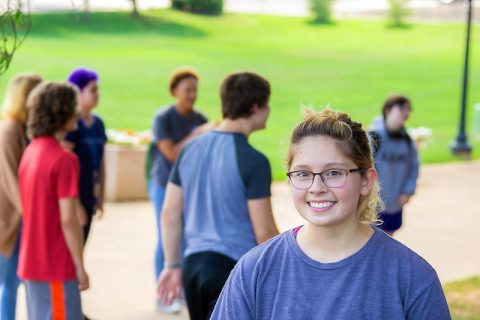 APSU's Marea Blake, senior biology and social work major, became a mentor to support students with autism. APSU's Marea Blake, senior biology and social work major, became a mentor to support students with autism.