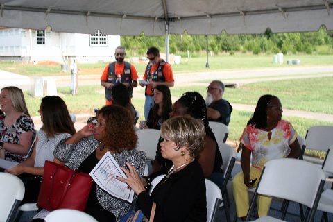 People attending the Veterans Housing Ribbon Cutting. People attending the Veterans Housing Ribbon Cutting.