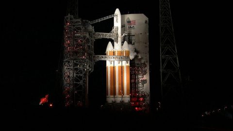 NASA scrubs Saturday morning launch of the Parker Solar Probe due to a glitch with the United Launch Alliance Delta IV Heavy Rocket. (NASA)