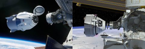 NASA’s Commercial Crew Program is working with the American aerospace industry as companies develop a new generation of spacecraft and launch systems to carry crews safely to and from low-Earth orbit – the SpaceX Crew Dragon and Boeing CST-100 Starliner. (NASA)