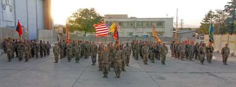 101st Airborne Division (Air Assault), Resolute Support Sustainment Brigade held its change of command ceremony at Bagram Airfield, Afghanistan, Aug. 26. Col. Stephanie A. Barton assumes command from Col. Stanley Sliwinski, who will move on to serve as the Commandant of the Army Logistics University at Fort Lee, Virginia. “I am humbled to be your commander and look forward to continuing the successes of this great organization,” said Barton. (1st Lt Verniccia J. Ford)