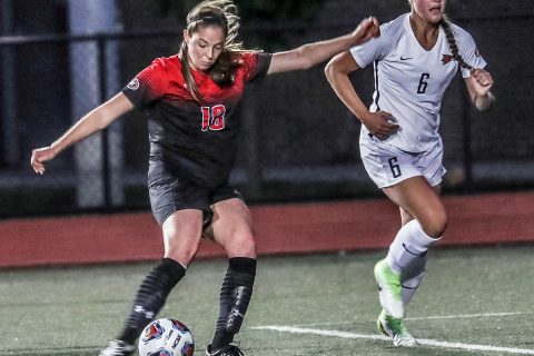 Austin Peay Women's Soccer was able to beat Chattanooga 2-1 under wet conditions Sunday at Morgan Brothers Soccer Field. (APSU Sports Information)