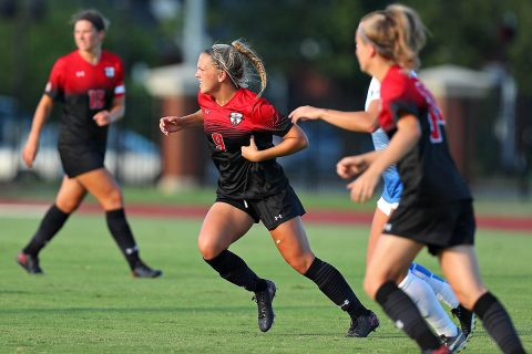 Austin Peay Women's Soccer gets 1-0 win over Tennessee Tech Sunday at Morgan Brothers Soccer Field for first OVC of the season. (APSU Sports Information)