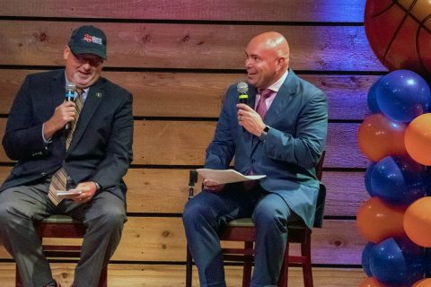 Austin Peay Men's Basketball head coach Matt Figger at the American Cancer Society's Coaches vs. Cancer event in Nashville. (APSU Sports Information)