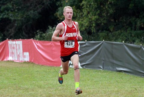 Austin Peay Men's Cross Country senior Wesley Gray gets top 10 finish at Alabama-Huntsville Chargers Open Sunday. (APSU Sports Information)