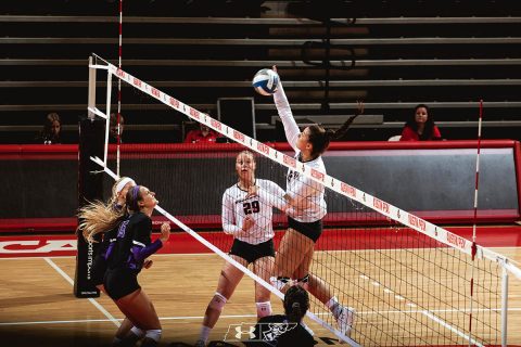 Austin Peay Women's Volleyball Middle Blocker Kaylee Taff was named the MTSU Blue Raider Bash tournament's most valuable player. (APSU Sports Information)