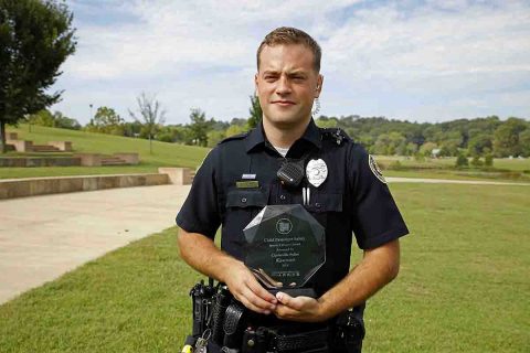 Clarksville Police Department's Traffic Unit won the 2018 Child Passenger Safety Award.