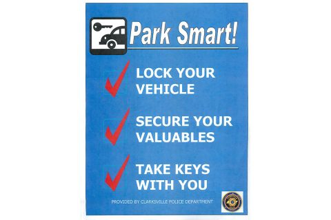 Clarksville Police begins Park Smart Campaign