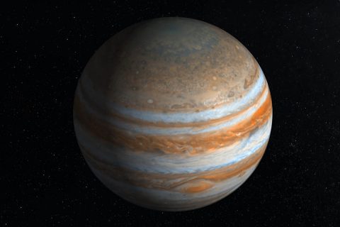 This visualization was created from images captured by NASA’s Juno spacecraft, which has been studying Jupiter since it arrived there July 4th, 2016. (NASA/JPL/SwRI) This visualization was created from images captured by NASA’s Juno spacecraft, which has been studying Jupiter since it arrived there July 4th, 2016. (NASA/JPL/SwRI)