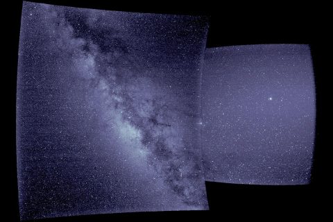 These are the first images from WISPR, short for the Wide-field Imager for Parker Solar Probe. Researchers studied the images to determine the instrument was pointed as expected, using celestial landmarks as their guide. The left image shows the Milky Way, looking at the galactic center. In the right image, there is a distinctive cluster of four stars near the right edge that is in the constellation Scorpius. (NASA/Naval Research Laboratory/Parker Solar Probe) These are the first images from WISPR, short for the Wide-field Imager for Parker Solar Probe. Researchers studied the images to determine the instrument was pointed as expected, using celestial landmarks as their guide. The left image shows the Milky Way, looking at the galactic center. In the right image, there is a distinctive cluster of four stars near the right edge that is in the constellation Scorpius. (NASA/Naval Research Laboratory/Parker Solar Probe)