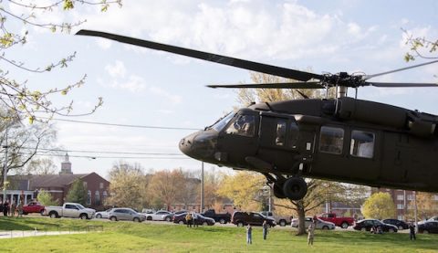 Last April, three Black Hawk helicopters landed on the Austin Peay State University campus.